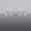 Loftslampe RING 4L hvid