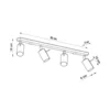 Loftslampe RING 4L sort