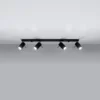 Loftslampe RING 4L sort