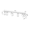 Loftslampe RING 6L hvid