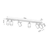 Loftslampe RING 6L sort