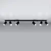 Loftslampe RING 6L sort