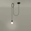Hængelampe EDISON 1 sort