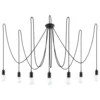 Lysekrone EDISON 7 sort