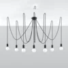 Lysekrone EDISON 7 sort