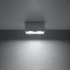 Loftslampe QUAD grå