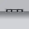 Loftslampe MERIDA 4L sort