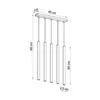 Pendellampe PASTELO 5 hvid