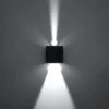Væglampe LUCA sort LED IP54