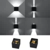 Væglampe LUCA sort LED IP54