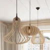Hængende lampe APRILLA træ