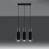 Hængende lampe BORGIO 3L sort