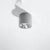 Loftslampe TIUBE grå