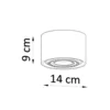 Loftslampe BASIC 1 beton