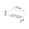 Loftslampe QUATRO 2 beton