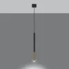 Hængende lampe MOZAICA 1 sort/guld