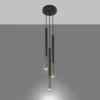 Hængende lampe MOZAICA 3P sort/guld