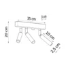 Loftslampe EYETECH 3 sort