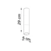 Loftlampe LOOPEZ sort/chrom