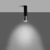 Loftlampe LOOPEZ sort/chrom