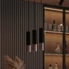 Loftslampe LOOPEZ sort/kobber