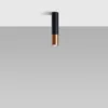 Loftslampe LOOPEZ sort/kobber