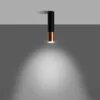 Loftslampe LOOPEZ sort/kobber