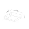Loftslampe RIZA beton