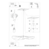 Hængende lampe ESKOLA 110 sort