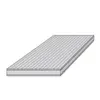 16 mm. bambusplade - Plain pressed, Ecru 