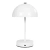 Holt LED Bordlampe, hvid stål genopladelig