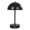 Holt LED Bordlampe, sort/messing genopladelig