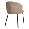 Safira Spisebordsstol, beige bouclé