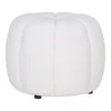 Paisley Puf, Off-white Ø48x38 cm.