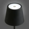 Bradford Bordlampe i sort metal og genopladelig