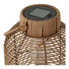 Brentford lampe med natur skærm og integreret solceller - UDSOLGT TIL UGE 36.