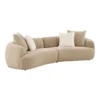 Dali Sofa med 4 puder i lysebrun