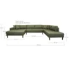 Lido U-Sofa Åben Ende, venstrevendt