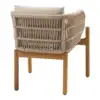 Terracina Spisebordsstol akacietræ med beige hynde