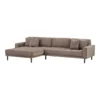 Lido Lounge Sofa, venstrevendt i brun fløjl