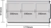 1770 x 914 mm.