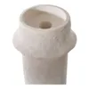 Lysestager i cement, hvid sæt á 2 stk.