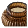 Vase, mundblæst glas - smoked brun