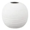Vase i hvid keramik Ø30 cm.