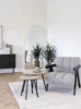 Madrid Spejl med messing look ramme