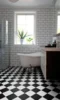 Artifact Vinylgulv - York Harlequin sort/hvid - REST 625X385 CM.