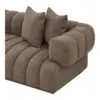 Aurora Loungesofa, Brun og venstrevendt med 3 puder