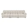 Taza modulsoft, sandfarvet 3,5 personers sofa