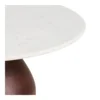Heide Sofabord, Mango træ og marmor - 35 cm.