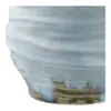 Mundblæst vase i lyseblåt glas